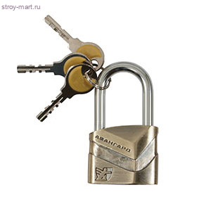 Замок FIT навесной, «Диско» 50 мм, бронза / 67045 - С-000111814