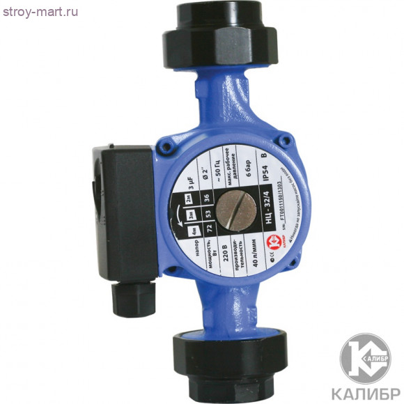 Эл. насос циркуляционный "Калибр НЦ-32/4" Эл. насос циркуляционный "Калибр НЦ-32/4"