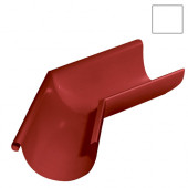 Grandline, Угол желоба внешний, 135 гр, 150 мм, RAL 9003 - С-000079005 Grandline, Угол желоба внешний, 135 гр, 150 мм, RAL 9003 - С-000079005