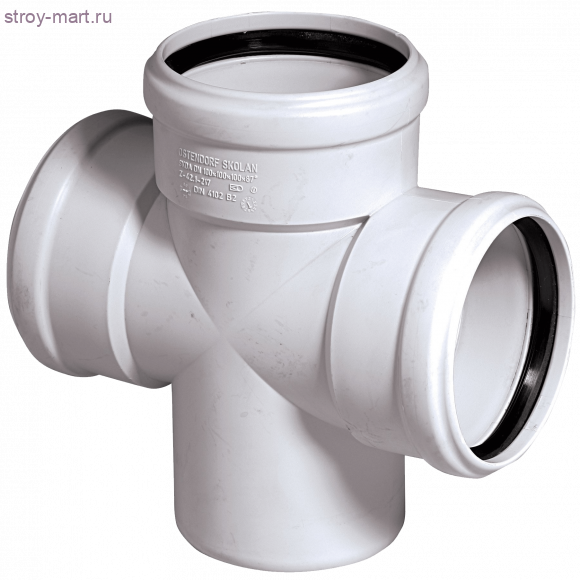 Крест PP-H Skolan Дн 110х110х87° б/нап в комплекте б/ш Ostendorf 335900 - 4052836359001 Крест PP-H Skolan Дн 110х110х87° б/нап в комплекте б/ш Ostendorf 335900 - 4052836359001