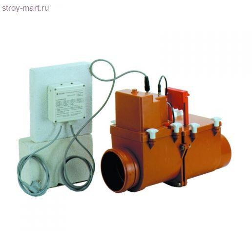 Затвор канализационный Ду 110 с заслонкой из нерж стали, монтажным лючком HL 710 Затвор канализационный Ду 110 с заслонкой из нерж стали, монтажным лючком HL 710