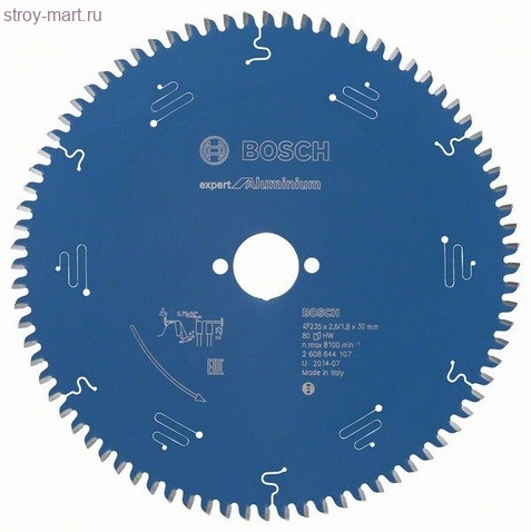 Цирк диск Expert for Aluminium 235x30x2.6/1.8x80T - 2608644107 Цирк диск Expert for Aluminium 235x30x2.6/1.8x80T - 2608644107