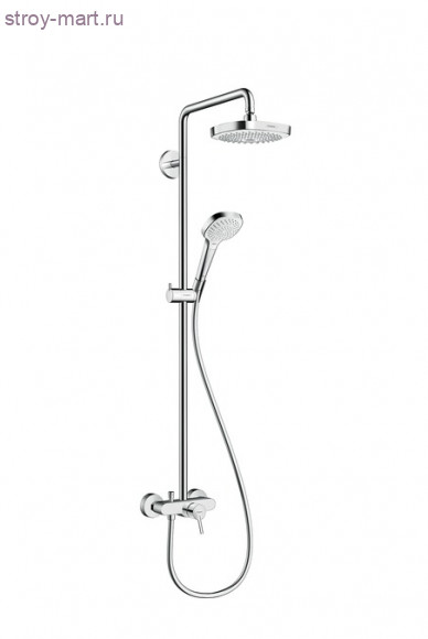 Croma Select E 180 2jet Showerpipe с однорычажным смесителем Croma Select E 27258400 Croma Select E 180 2jet Showerpipe с однорычажным смесителем Croma Select E 27258400