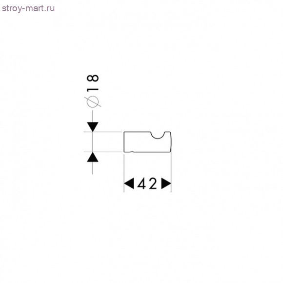 Крючок одинарный 40511000 Крючок одинарный 40511000