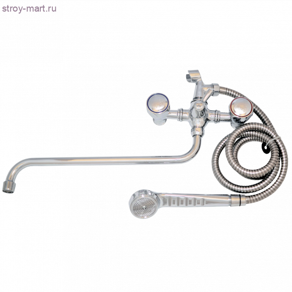 Смеситель двуручный для ванны ЦС 674-4К М Глобо к/затвор дл/излив металл шланг, стоечка-телефончик, хром лейка Подольск - 026-1031 Смеситель двуручный для ванны ЦС 674-4К М Глобо к/затвор дл/излив металл шланг, стоечка-телефончик, хром лейка Подольск - 026-1031