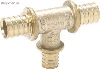 Тройник переходной под надвижную гильзу латунный - 16х20х16 (2,8/2,2) Тройник переходной под надвижную гильзу латунный - 16х20х16 (2,8/2,2)