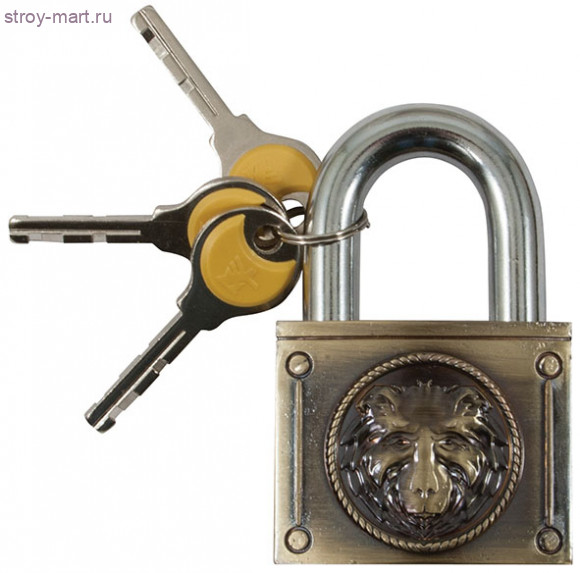 Замок FIT навесной усиленный «Медведь» 60 мм, медь / 67053 - С-000111817