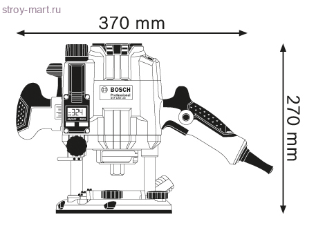 Вертикальная фрезерная машина Bosch GOF 1250 LCE Professional - 601626101