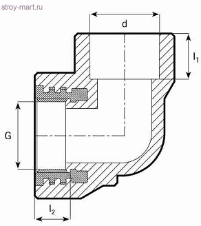 Угольник PP-R белый Дн 20х3/4 ВР Firat - 4606034005835 Угольник PP-R белый Дн 20х3/4 ВР Firat - 4606034005835