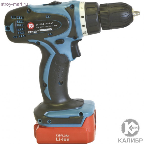 Акк. дрель Li-Ion "Калибр ДА- 12/2+" Акк. дрель Li-Ion "Калибр ДА- 12/2+"