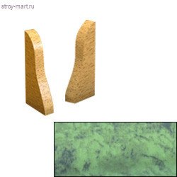 Заглушка плинтуса Т-174 зеленый (уп.: левая + правая) Ecoline 25 уп./кор. - С-000075767 Заглушка плинтуса Т-174 зеленый (уп.: левая + правая) Ecoline 25 уп./кор. - С-000075767