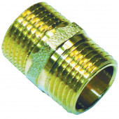 Ниппель латунь никель Ду 40 НР Faro STC 5726 - 4606034023703 Ниппель латунь никель Ду 40 НР Faro STC 5726 - 4606034023703