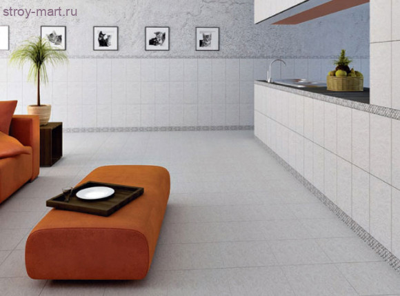 Шелк серый  /04-01-06-008/ /96-02-02-08/ Плитка напольная 33х33