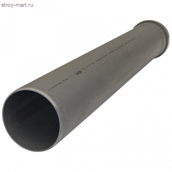 Труба PP-H серый Дн 160х3,9 б/нап L=0,75м в комплекте Ostendorf 117030