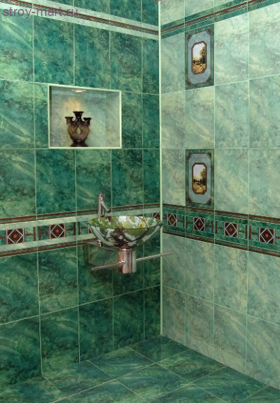 Малахит 7МХ001 Плитка настенная 24.9х36.4 Малахит 7МХ001 Плитка настенная 24.9х36.4