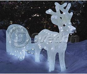 Объемная фигура «Олень с санями», модель D6012 Объемная фигура «Олень с санями», модель D6012