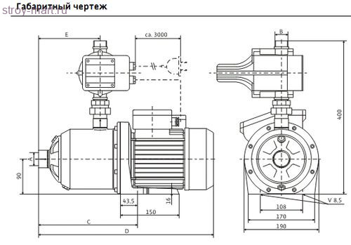 Установка самовсас FMC 305 EM/2 Wilo 4088347