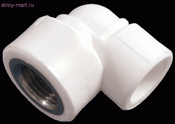 Угольник PP-R белый Дн 25x1/2 ВР Firat - 4606034005842 Угольник PP-R белый Дн 25x1/2 ВР Firat - 4606034005842