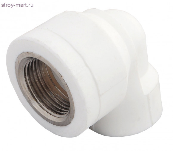 Угольник PP-R белый Дн 25x1/2 ВР Firat - 4606034005842 Угольник PP-R белый Дн 25x1/2 ВР Firat - 4606034005842