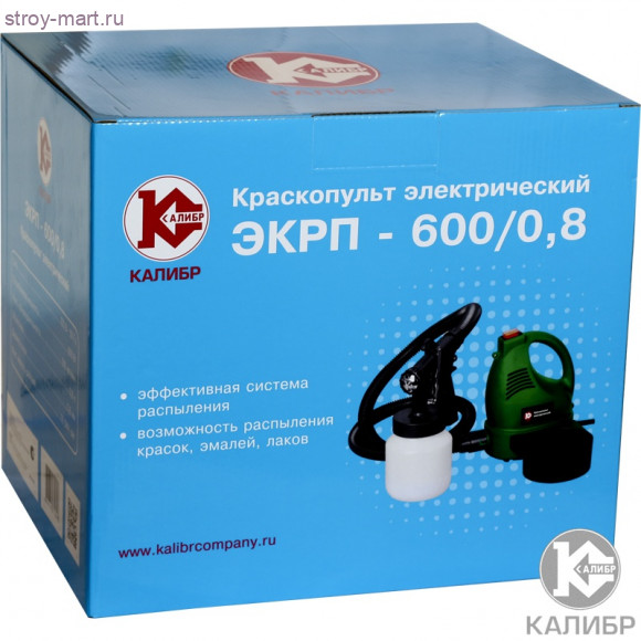 Эл. краскопульт "Калибр ЭКРП-600/0,8" Эл. краскопульт "Калибр ЭКРП-600/0,8"