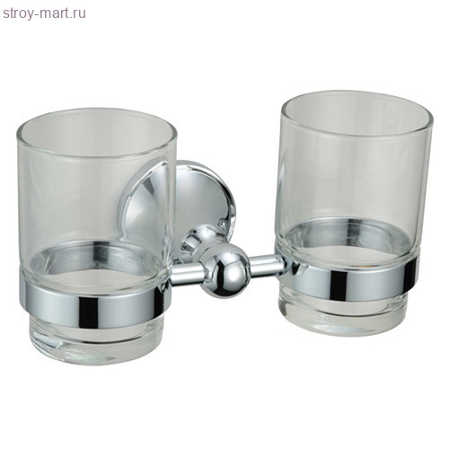 Стакан для зубных щеток и пасты настенный, 2 стакана «Koln», арт. KO85424 - С-000134671 Стакан для зубных щеток и пасты настенный, 2 стакана «Koln», арт. KO85424 - С-000134671