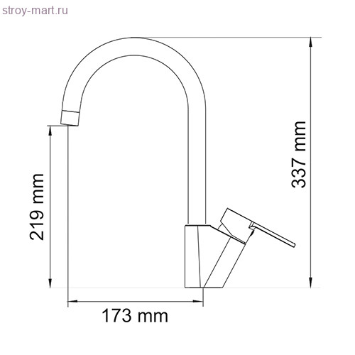 Смеситель одноручный для мойки Wern хром/мат WasserKRAFT 4207 Смеситель одноручный для мойки Wern хром/мат WasserKRAFT 4207