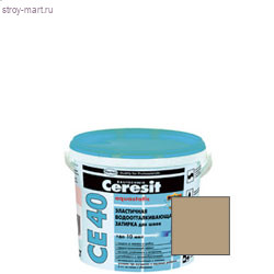 Ce40/2кг Aquastatic Затирка эластичная (натура) (12 шт/уп.) - С-000040081 Ce40/2кг Aquastatic Затирка эластичная (натура) (12 шт/уп.) - С-000040081