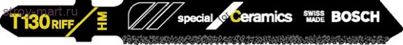 Пилки д\лобзика 3шт,Т130Riff,59мм,рез-15мм,керамика,пластик,груб\пропил - 2.608.633.104 Пилки д\лобзика 3шт,Т130Riff,59мм,рез-15мм,керамика,пластик,груб\пропил - 2.608.633.104