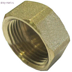Заглушка латунь Ду 15 ВР БАЗ - 027-9719 Заглушка латунь Ду 15 ВР БАЗ - 027-9719