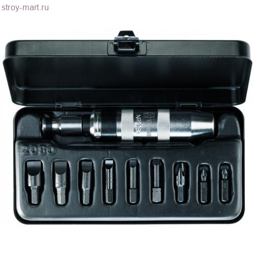 2080/B 9 Набор с ударно-поворотной отверткой 073415 - WE-073415