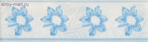 Бордюр нзкм Георгин голубой (200х57мм), 30 шт в уп. - С-000114361