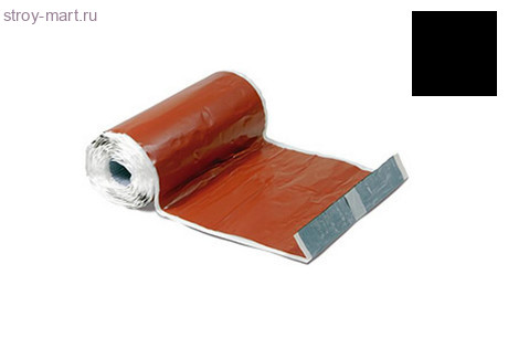 Гладкая лента для примыканий 300х5000мм, свинец, черный - С-000115965 Гладкая лента для примыканий 300х5000мм, свинец, черный - С-000115965