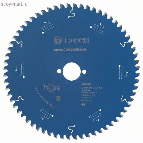 Цирк диск Expert for Aluminium 230x30x2.8/1.8x64T - 2608644106 Цирк диск Expert for Aluminium 230x30x2.8/1.8x64T - 2608644106