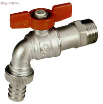 Кран водоразборн латунь R620 Ду 15 НР бабочка Giacomini R620X003 - 4606034061152