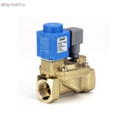 Клапан эл/магн латунь EV220W Ду 25 ВР/ВР НЗ с катушкой 24В Danfoss 042U426619 Клапан эл/магн латунь EV220W Ду 25 ВР/ВР НЗ с катушкой 24В Danfoss 042U426619