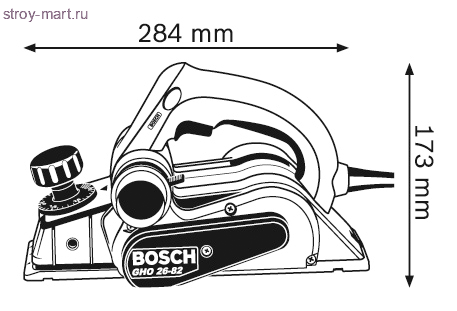 Рубанок Bosch GHO 26-82 Professional - 601594103 Рубанок Bosch GHO 26-82 Professional - 601594103