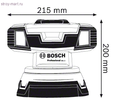 Линейный лазерный нивелир Bosch GSL 2 Professional - 601064000 