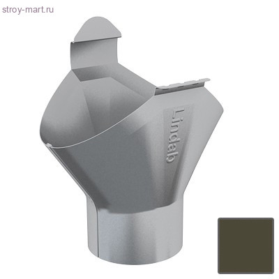 Lindab, Воронка одиночная желоба 90 мм, (830) RAL 6020 зеленый - С-000124921 Lindab, Воронка одиночная желоба 90 мм, (830) RAL 6020 зеленый - С-000124921