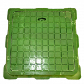 Люк полимер зелёный малый квадратный 460/358/53 15кН Ростов-Полимер - 004-0162 Люк полимер зелёный малый квадратный 460/358/53 15кН Ростов-Полимер - 004-0162