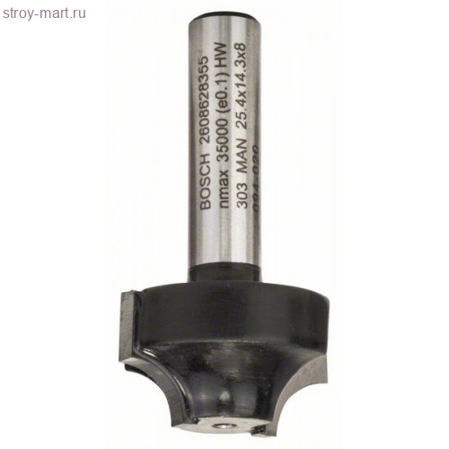 Фреза профиль E Std S8/R6,3/D25,4/L14 - 2608628355 Фреза профиль E Std S8/R6,3/D25,4/L14 - 2608628355