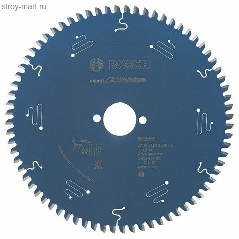 Цирк диск Expert for Aluminium 210x30x2.8/1.8x72T - 2608644105 Цирк диск Expert for Aluminium 210x30x2.8/1.8x72T - 2608644105