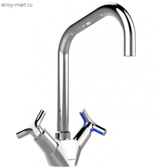 Смеситель для умывальника Тринити/Trinity хром к/затвор поворотн излив Vidima BA259AA Смеситель для умывальника Тринити/Trinity хром к/затвор поворотн излив Vidima BA259AA