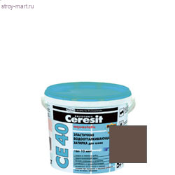 Се40 2кг Затирка эл. вод. против. (св корич) (12 шт/уп.) - С-000040085 Се40 2кг Затирка эл. вод. против. (св корич) (12 шт/уп.) - С-000040085