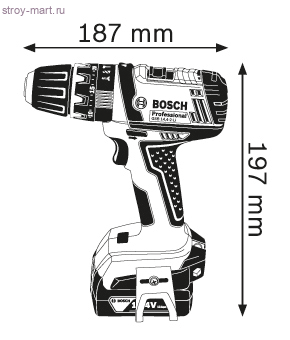 Аккумуляторная ударная дрель-шуруповерт Bosch GSB 14,4-2-LI Professional - 06019C7001 Аккумуляторная ударная дрель-шуруповерт Bosch GSB 14,4-2-LI Professional - 06019C7001