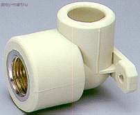 Угольник PP-R белый Дн 32х1 ВР под ключ Firat - 4606034124949 Угольник PP-R белый Дн 32х1 ВР под ключ Firat - 4606034124949