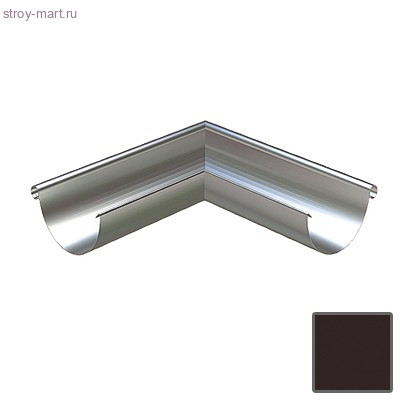 Lindab Угол внешний желоба 135град, 125мм (387) RAL 8019 Темно-коричневый - С-000107693 Lindab Угол внешний желоба 135град, 125мм (387) RAL 8019 Темно-коричневый - С-000107693