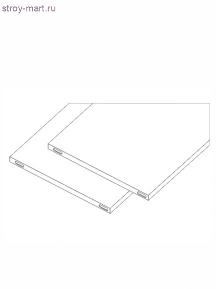 Металлическая полка 800х350 мм «Белая» (2шт.) Металлическая полка 800х350 мм «Белая» (2шт.)