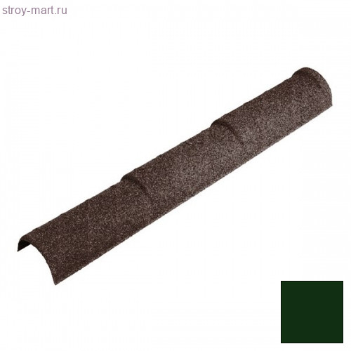 Конек полукруглый тройной Decra Classic/Roman L=1225 (1150*) мм Хвойный лес - С-000113327 Конек полукруглый тройной Decra Classic/Roman L=1225 (1150*) мм Хвойный лес - С-000113327