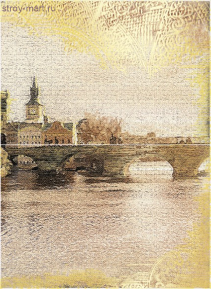 Прага Панно из 2 плиток ПН7ПГ3 36,4х49,8 Прага Панно из 2 плиток ПН7ПГ3 36,4х49,8