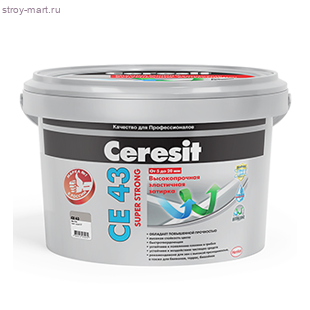 Затирка CE43 2 кг., высокопрочная (сереб.серый) (9 шт./уп.) - С-000110637 Затирка CE43 2 кг., высокопрочная (сереб.серый) (9 шт./уп.) - С-000110637